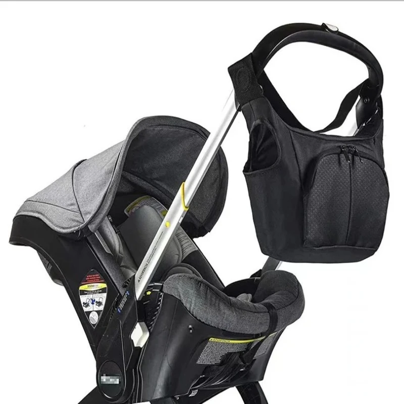 mommy storage bag for doona Stroller accessories portable diaper bag compatible with stroller black waterproof storage bag