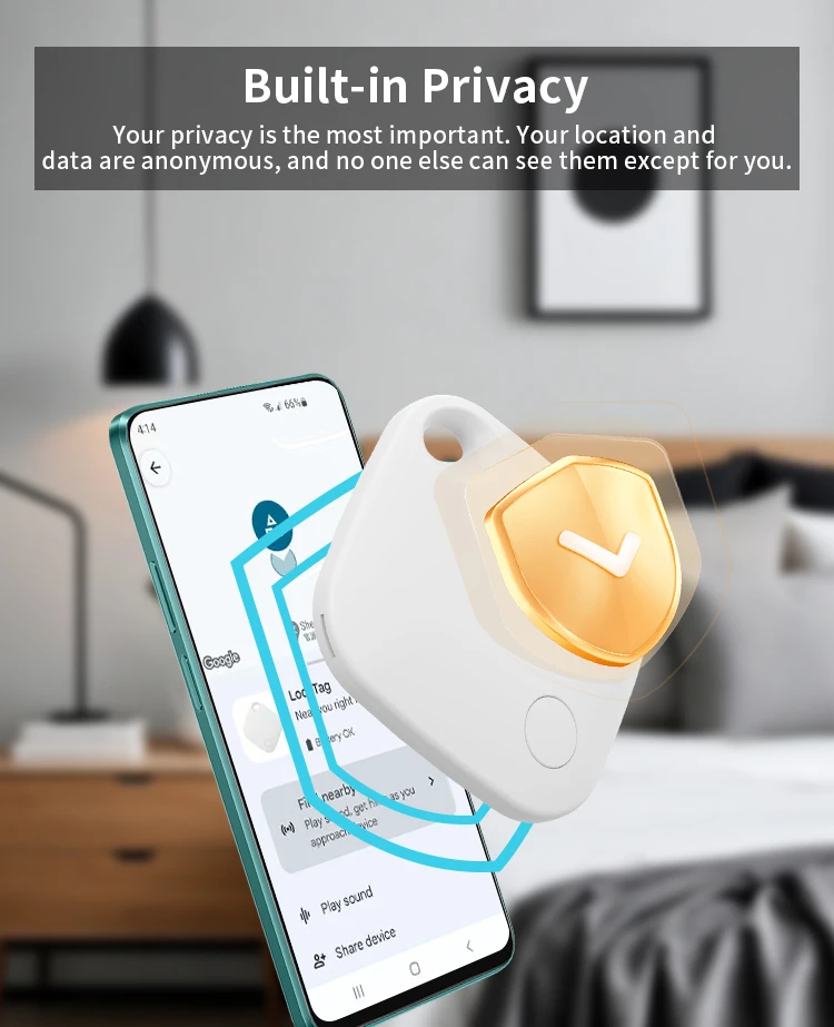 Smart Location Tracker for Android Devices Tag Work With Google Find Hub App Positioning Key Finder for Xiaomi Samsung Motorola