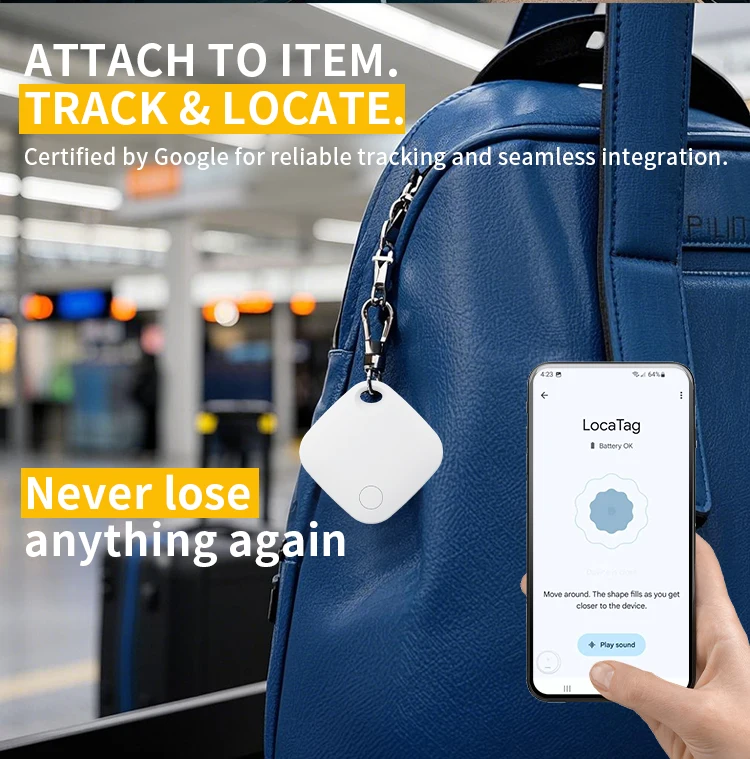 Smart Location Tracker for Android Devices Tag Work With Google Find Hub App Positioning Key Finder for Xiaomi Samsung Motorola