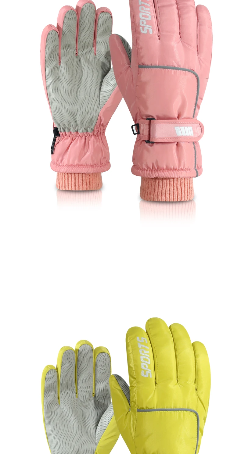 Men's AND WOMEN'S Professional Winter Warm Gloves, Warm Snow Gloves, Waterproof Motorcycle Gloves, Smile 506 Touch Screen