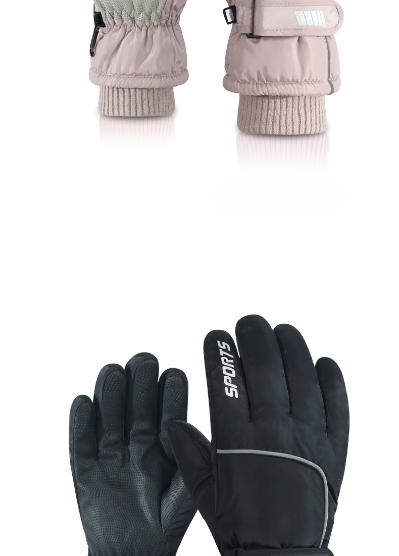 Men's AND WOMEN'S Professional Winter Warm Gloves, Warm Snow Gloves, Waterproof Motorcycle Gloves, Smile 506 Touch Screen
