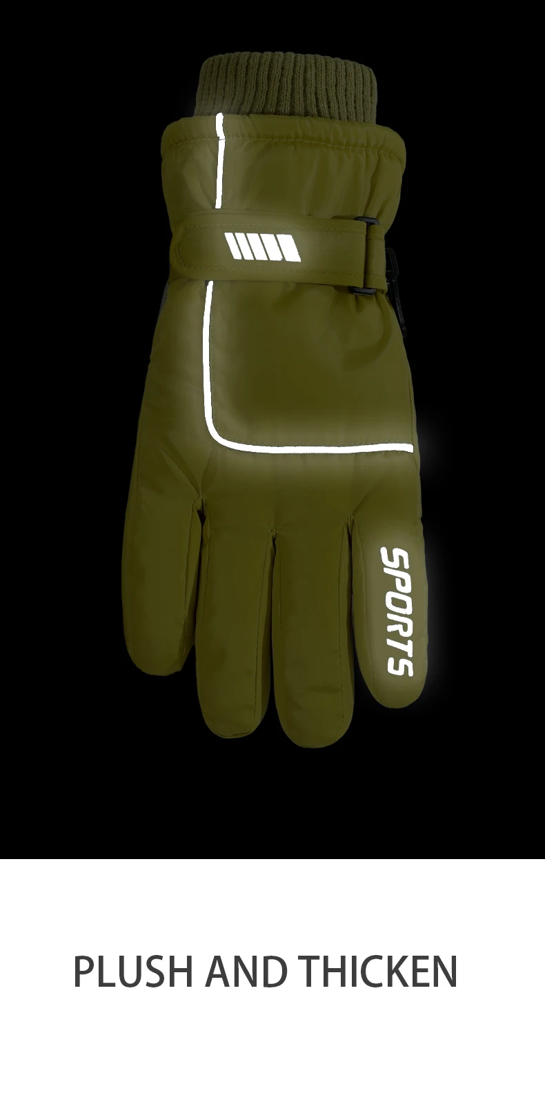 Men's AND WOMEN'S Professional Winter Warm Gloves, Warm Snow Gloves, Waterproof Motorcycle Gloves, Smile 506 Touch Screen