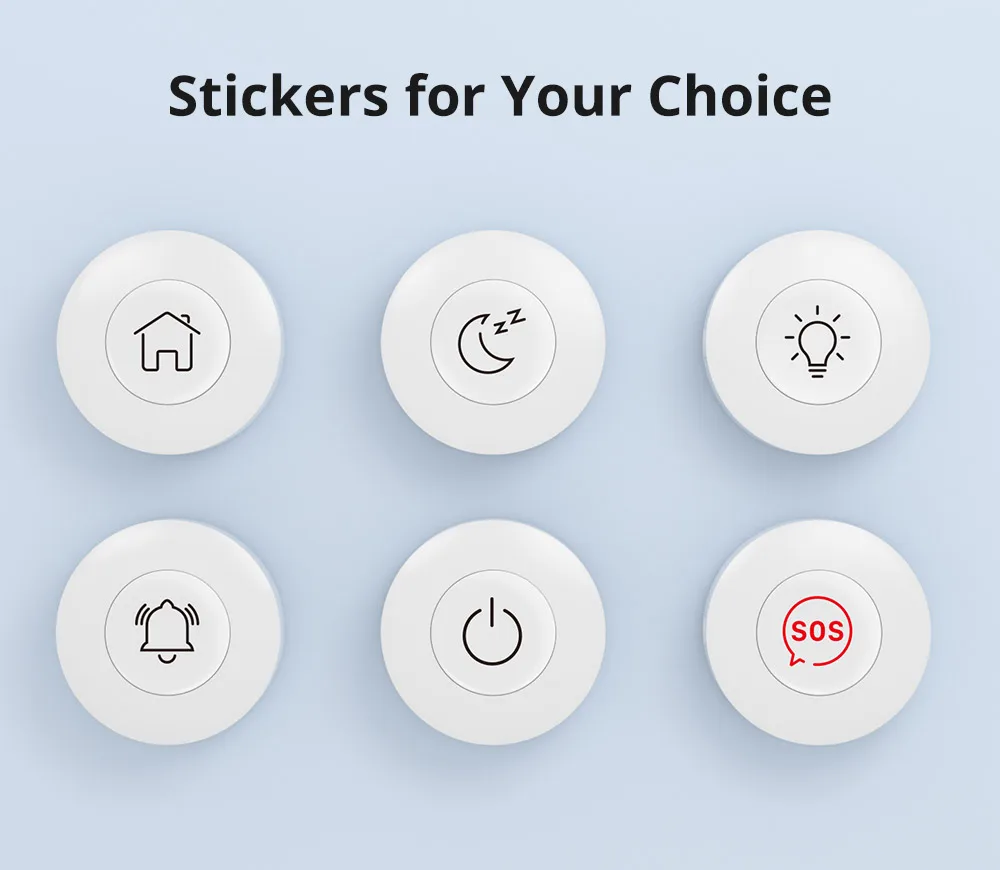 SONOFF SNZB-01P Zigbee Wireless Switch Button Smart Scene Switch Home Automation Control for EWeLink APP Alexa SmartThings