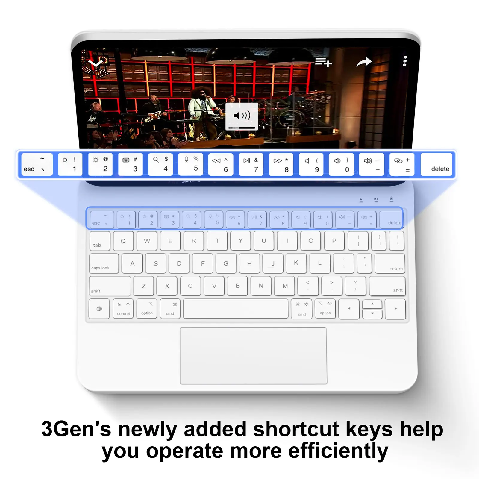 GOOJODOQ Magic Keyboard for iPad Air 6 2024 13 inch Case for iPad Pro 11 12 9 Pro 13 Air 4 Air 5 for iPad 10th Generation Cover