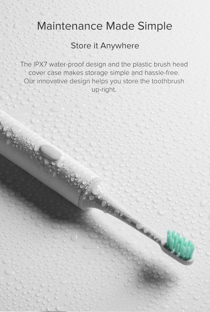 MIJIA T300 Electric Toothbrush IPX7 Waterproof Smart Sonic Brush Ultrasonic Whitening Teeth Tooth Brush For Toothbrushes