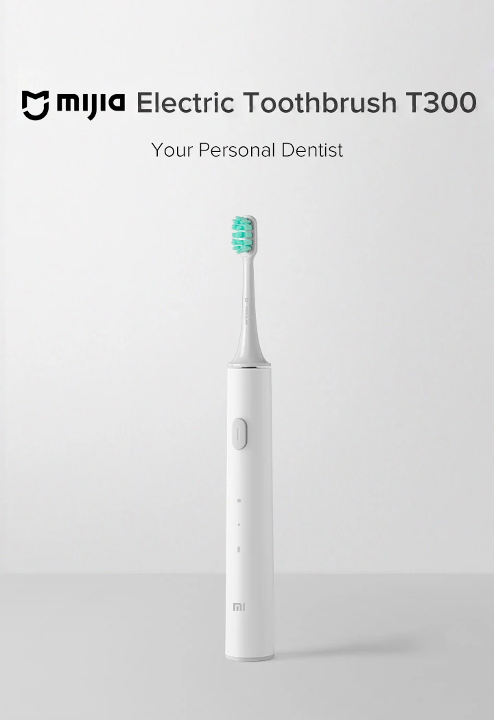 MIJIA T300 Electric Toothbrush IPX7 Waterproof Smart Sonic Brush Ultrasonic Whitening Teeth Tooth Brush For Toothbrushes