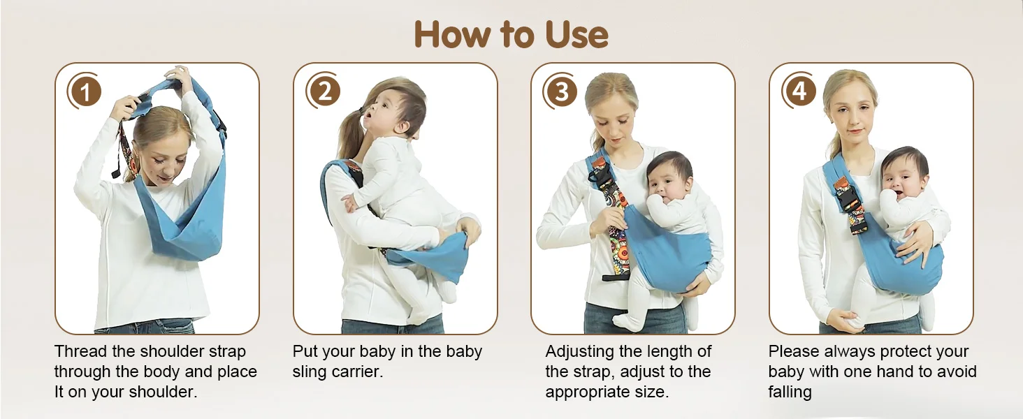 Portable Baby Carrier Wrap Toddler Accessories Multifunctional Strap Infant Bag Adjustable Shoulder Baby Carriers Sling for Kid