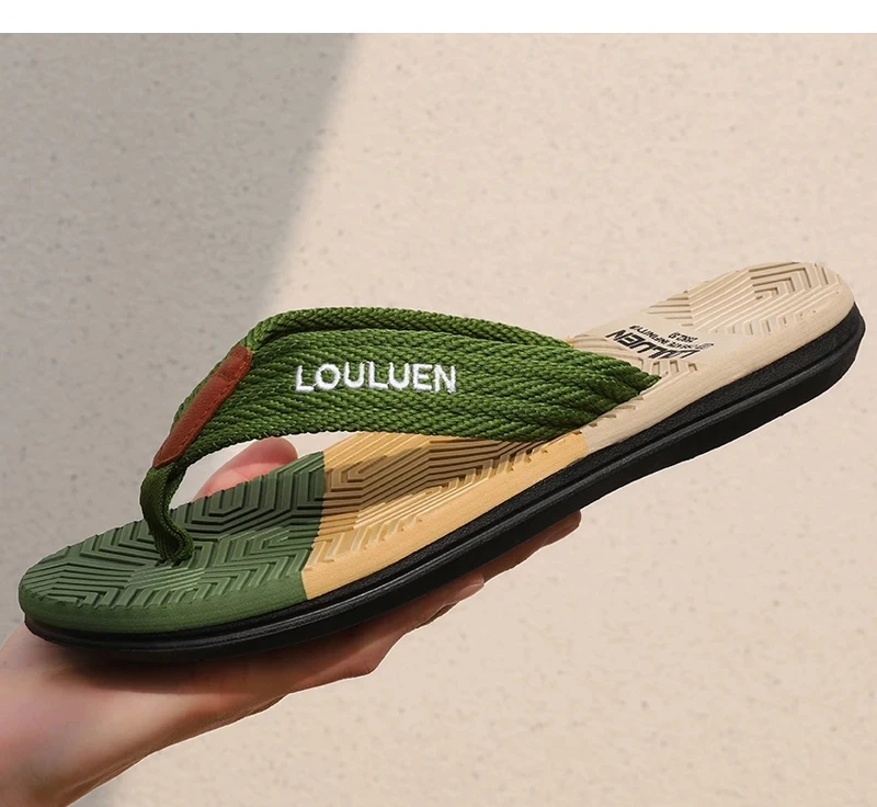 High Quality Hot Sale Men Flip Flops Summer Beach Flip Flops Men Fashion Breathable Casual Beach Men Slippers Summer Outdoor