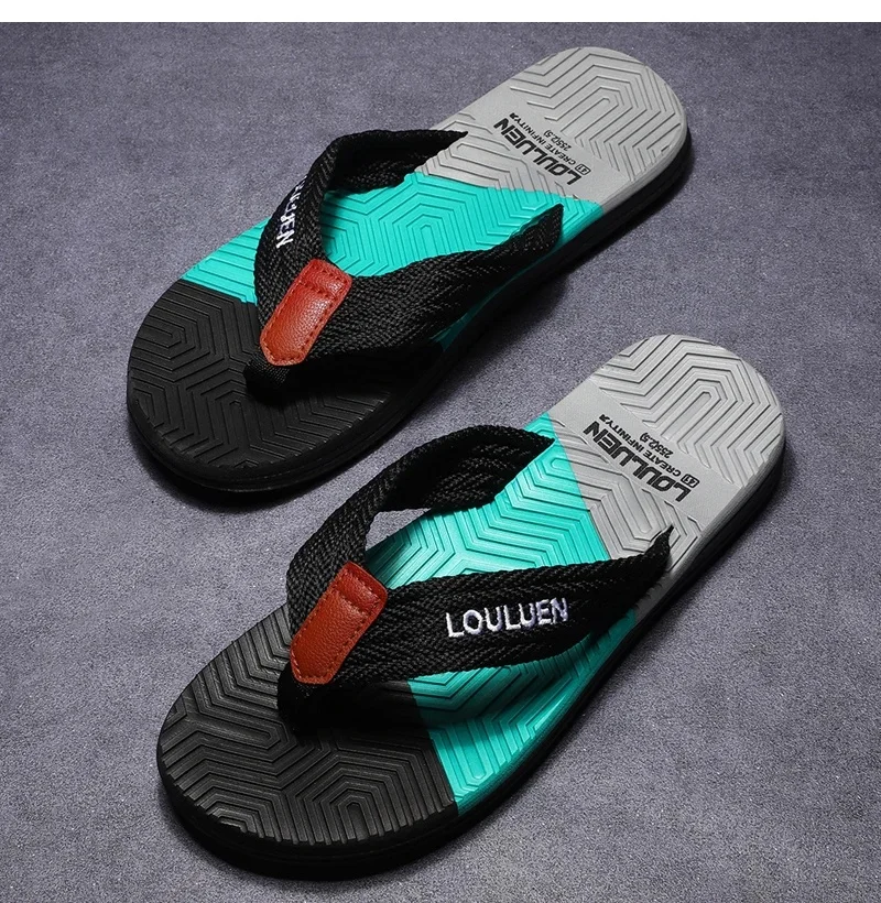 High Quality Hot Sale Men Flip Flops Summer Beach Flip Flops Men Fashion Breathable Casual Beach Men Slippers Summer Outdoor