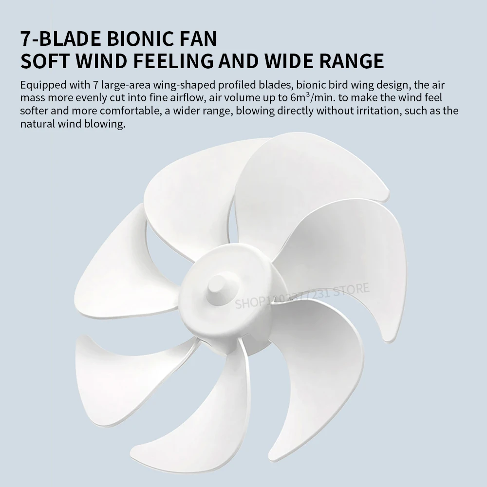 NEW MIJIA Portable Desk Fan USB Rechargeable Handheld Mini Electric Fans Cordless Air Cooling Small Fan 4 Gears Speed -CN