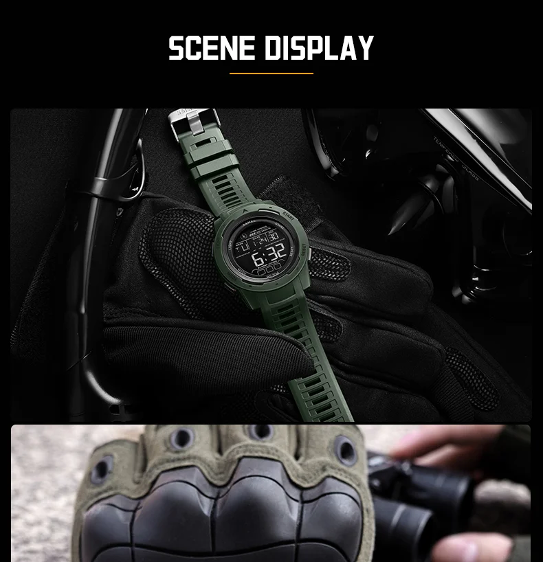SMAEL 8105 Digital Watches Sports LED Wristwatches Men's 50m Waterproof Watch Digital Light Stopwatch Watch for Men