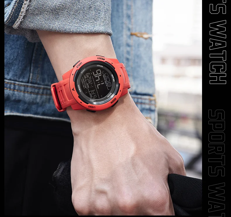 SMAEL 8105 Digital Watches Sports LED Wristwatches Men's 50m Waterproof Watch Digital Light Stopwatch Watch for Men