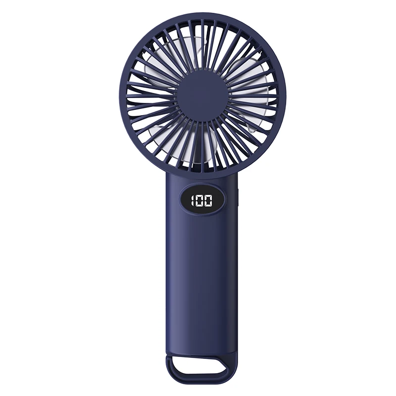 Portable Handheld Small Fan LCD Display with 6-Speed Wind Power Handheld/Vertical Multi-Purpose Small Fan