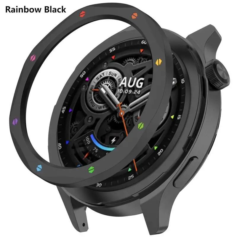 Metal Bezel Ring For Xiaomi Watch S4 S3 Protector with Film Watch Case Cover For Watch Bezel Shell S3 ESIM S4 ESIM Accessories
