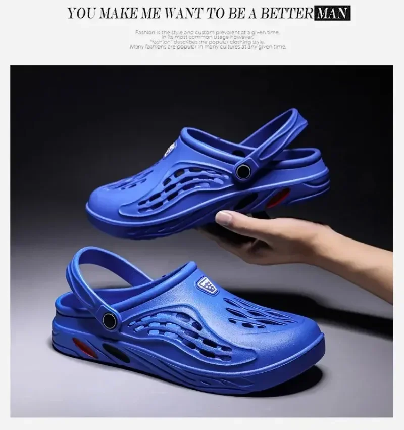Plus Size 47 48 49 Men Summer Clogs Sandals EVA Slippers Men and Women Garden Shoes Beach Sandals Couple's Outdoor House Slides