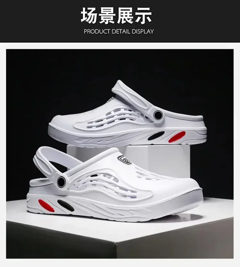 Plus Size 47 48 49 Men Summer Clogs Sandals EVA Slippers Men and Women Garden Shoes Beach Sandals Couple's Outdoor House Slides