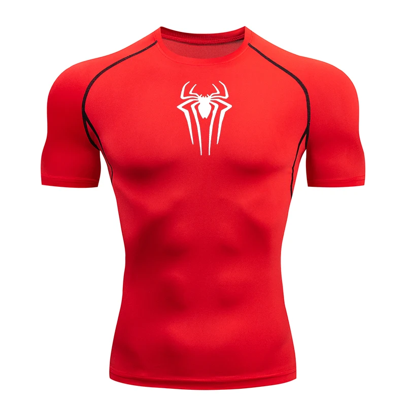 2025 Compression T Shirt Men Short Sleeve Sport Tees Fitness Running Sportsear Men Gym Elastic Quick Dry Jogging T-shirt Tops