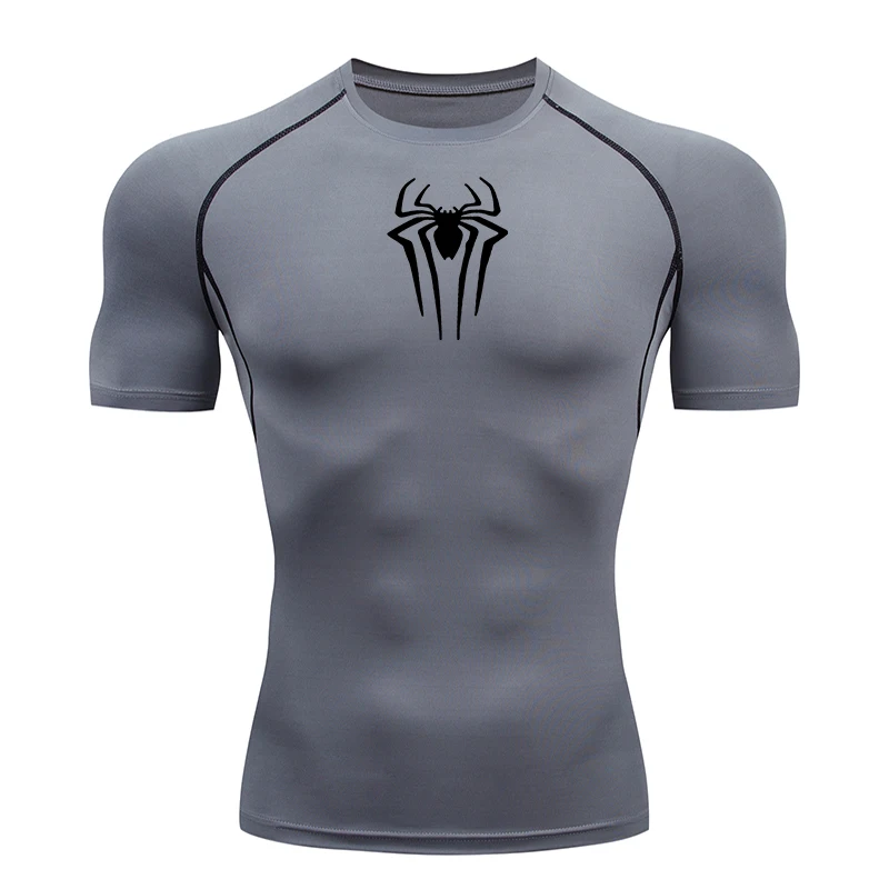 2025 Compression T Shirt Men Short Sleeve Sport Tees Fitness Running Sportsear Men Gym Elastic Quick Dry Jogging T-shirt Tops