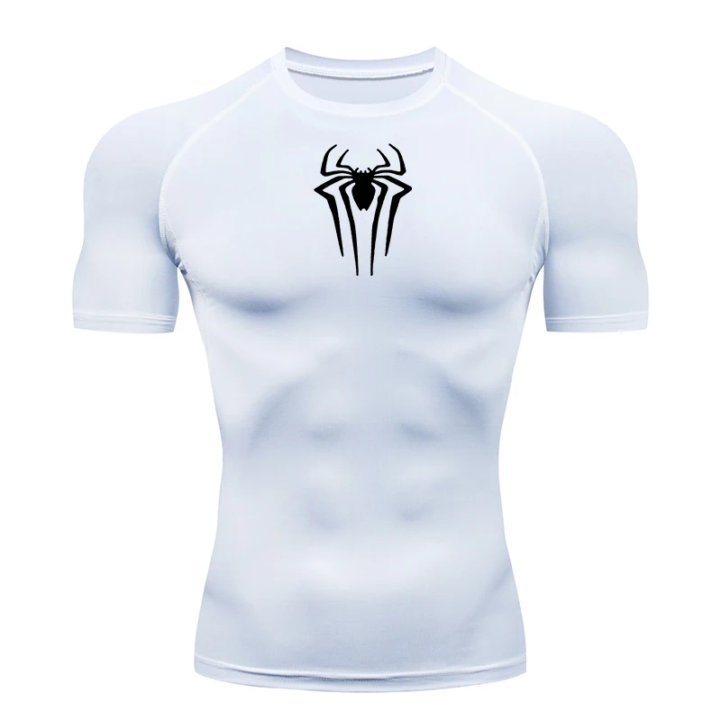 2025 Compression T Shirt Men Short Sleeve Sport Tees Fitness Running Sportsear Men Gym Elastic Quick Dry Jogging T-shirt Tops