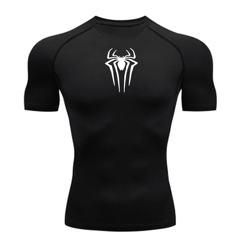 2025 Compression T Shirt Men Short Sleeve Sport Tees Fitness Running Sportsear Men Gym Elastic Quick Dry Jogging T-shirt Tops
