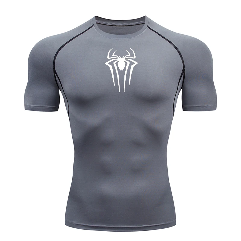 2025 Compression T Shirt Men Short Sleeve Sport Tees Fitness Running Sportsear Men Gym Elastic Quick Dry Jogging T-shirt Tops