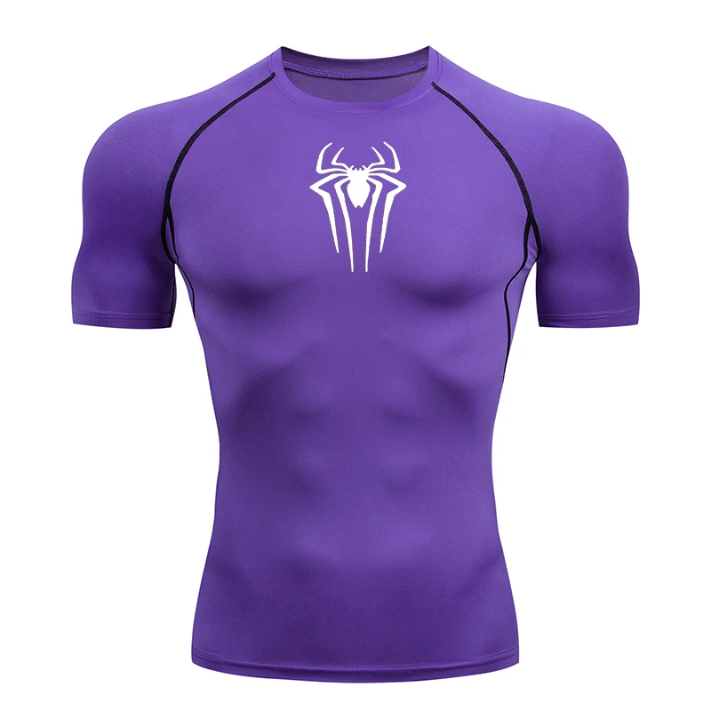 2025 Compression T Shirt Men Short Sleeve Sport Tees Fitness Running Sportsear Men Gym Elastic Quick Dry Jogging T-shirt Tops