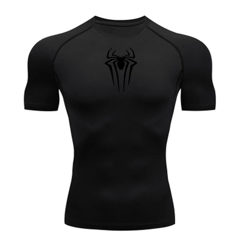 2025 Compression T Shirt Men Short Sleeve Sport Tees Fitness Running Sportsear Men Gym Elastic Quick Dry Jogging T-shirt Tops
