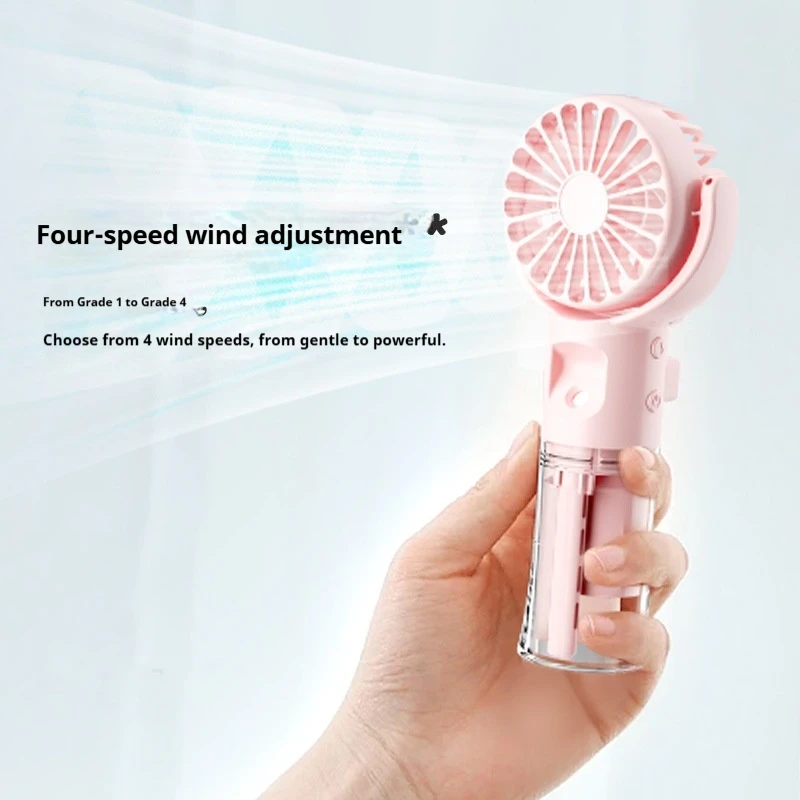 Wearable Handheld Mini Fan Outdoor Portable Cold Air Spray Fan With Humidification Function