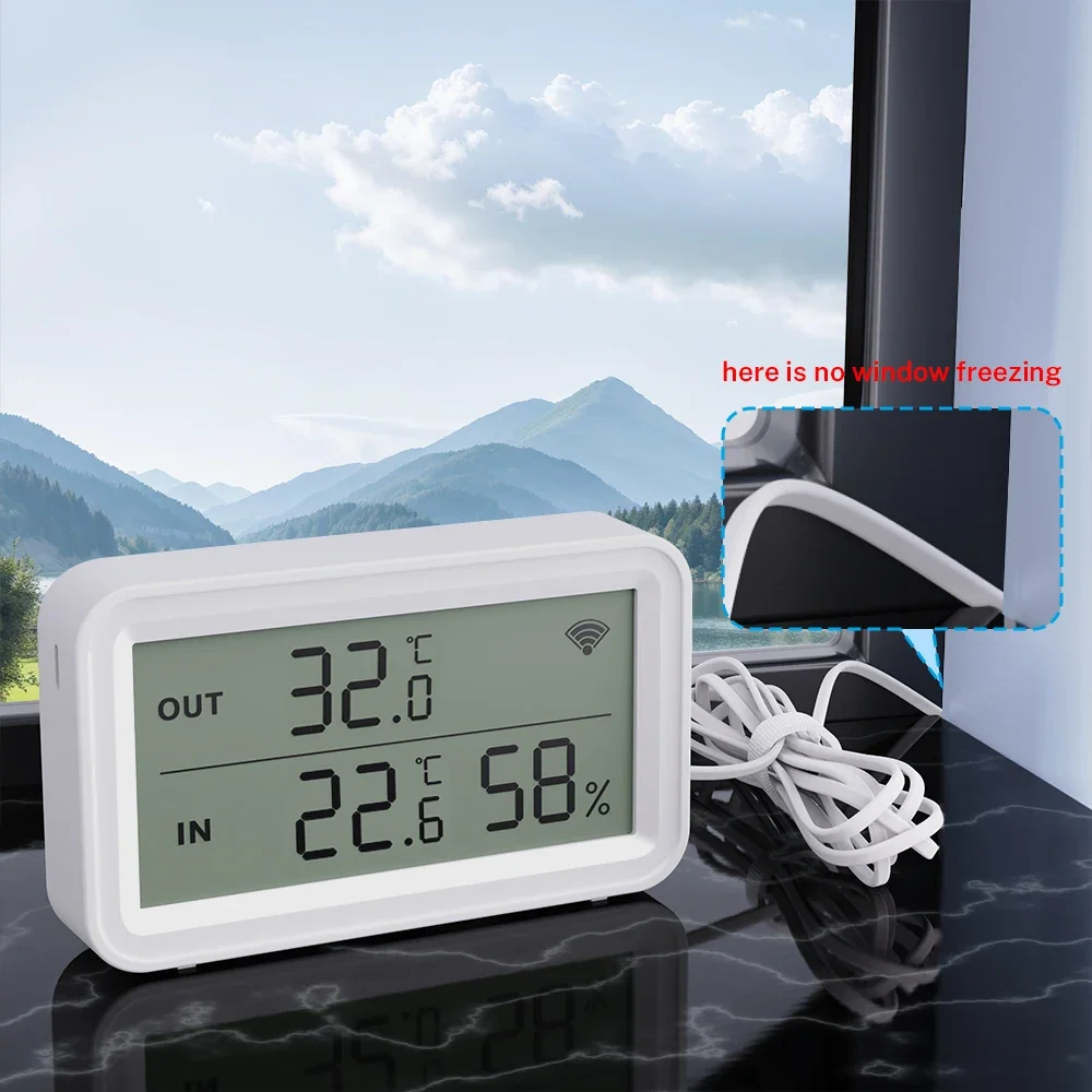 Tuya WiFi Temperature Humidity Sensor With External Probe APP Remote Control Thermometer Hygrometer Work With SmartLife Alexa