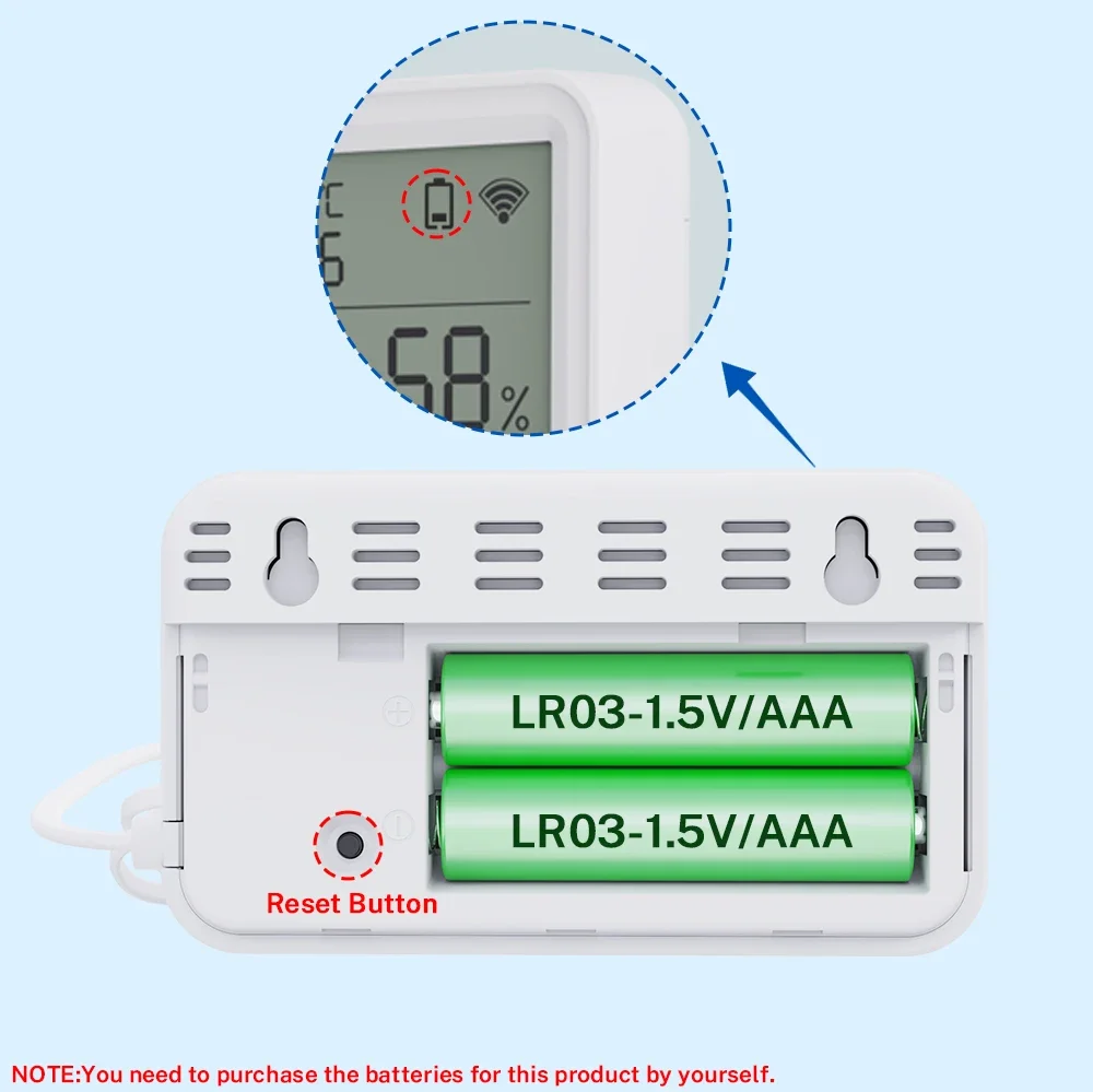 Tuya WiFi Temperature Humidity Sensor With External Probe APP Remote Control Thermometer Hygrometer Work With SmartLife Alexa
