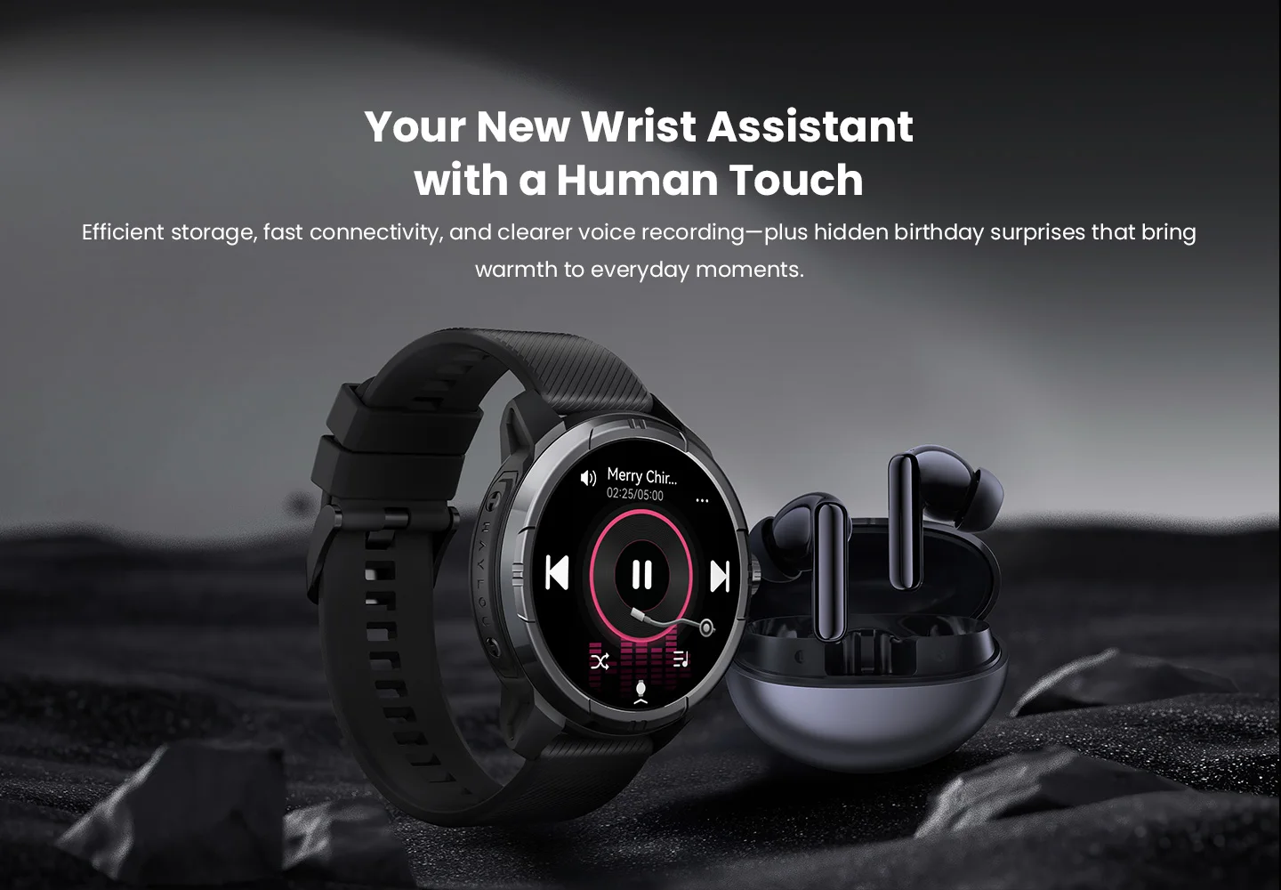 HAYLOU Solar Ultra GPS Smartwatch 1.6” AMOLED Display 5ATM Waterproof Built-in GPS Bluetooth Phone Calls Sports Smart Watch