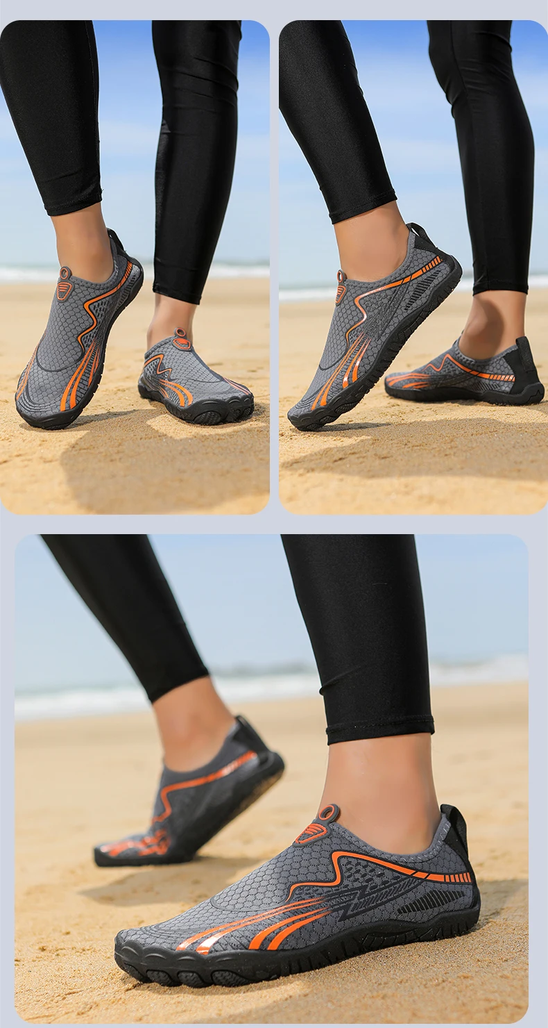 Summer Quick-Drying Beach Water Shoes Unisex Swimming Aqua Slippers Outdoor Activities Surfing on The Sea Five Finger Sandals