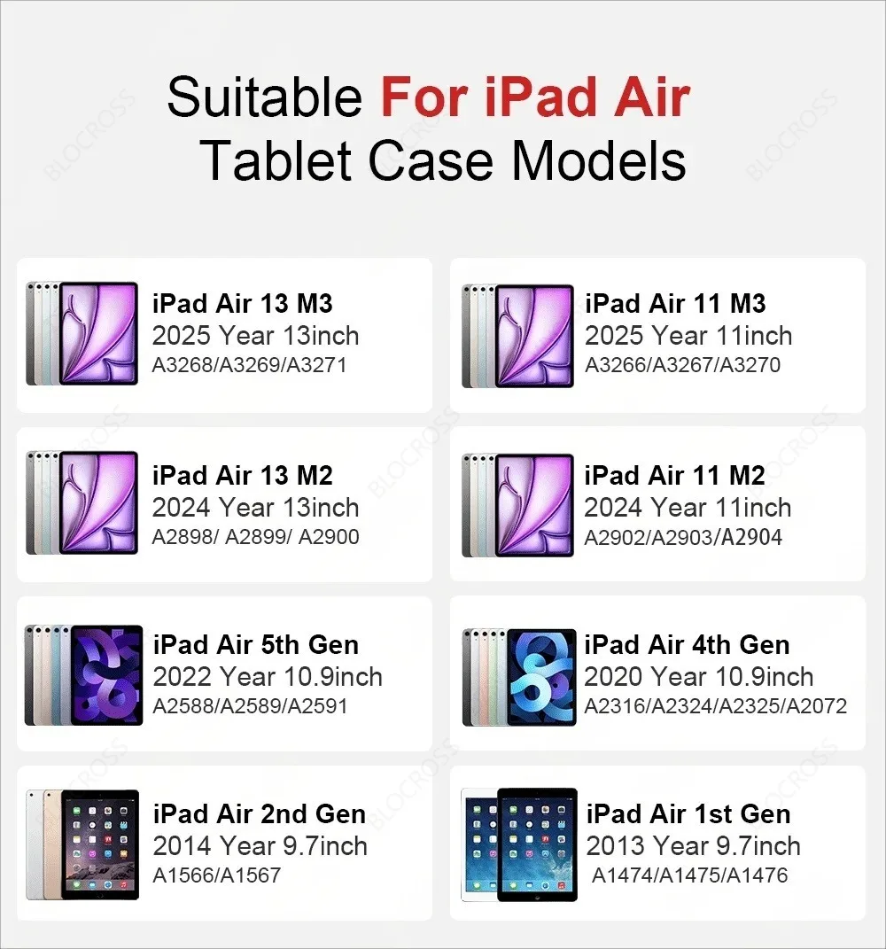 Stand Case for iPad Air 11 Case 2024 2025 A16 11th 10th 10.2 9th 8th 7th Gen Air 5 4 10.9 Pro 11 6th 5th 9.7 10.5 Mini 4 5 6 7