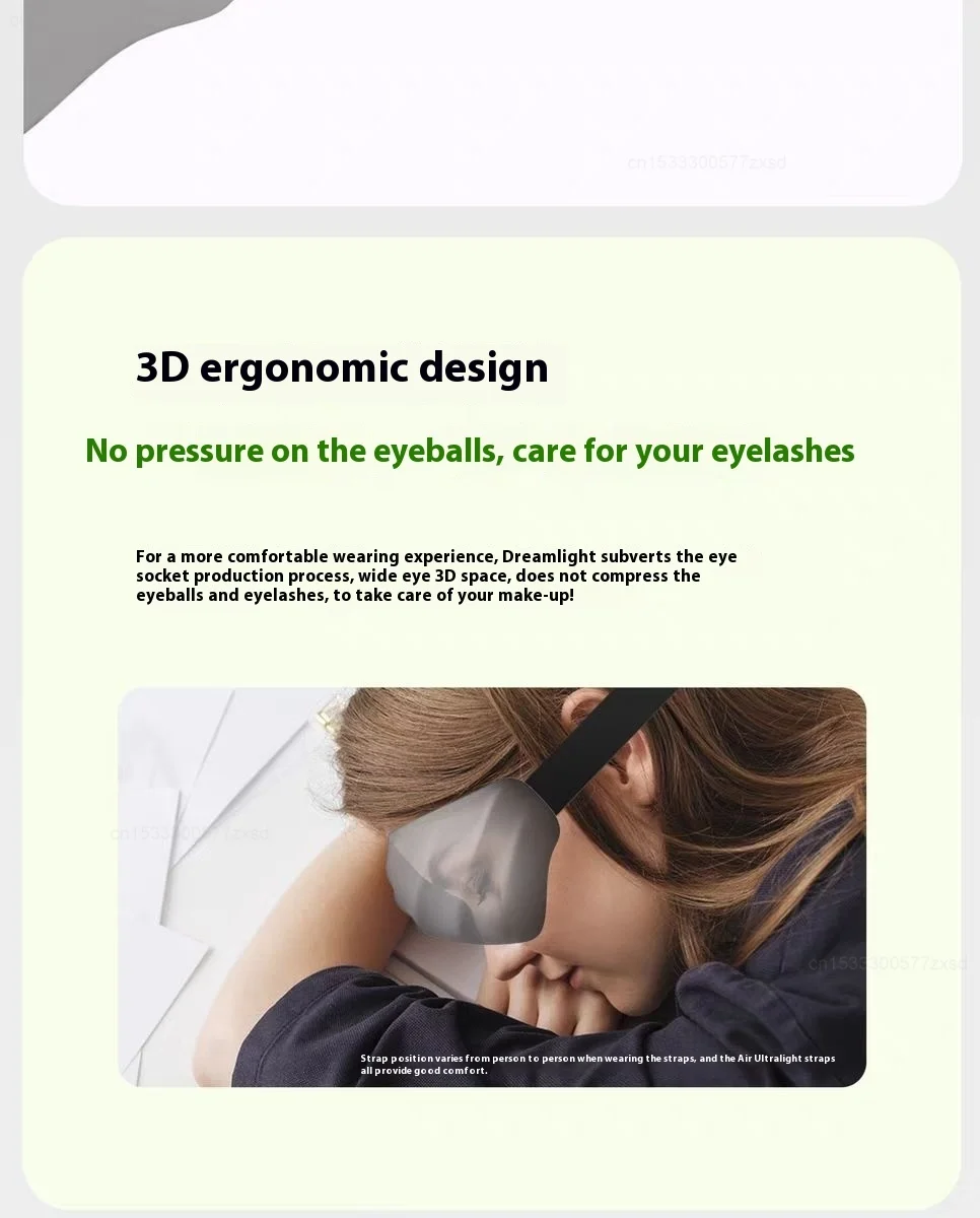 Dreamlight 4Spro Airbag Eye Mask Silk Texture Shading Sleep for Adult Eye Fatigue Sleeping Portable Blindfold Eye Mask