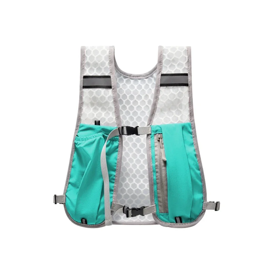 Biking Running Storage Vest Backpack Lightweight Running Vest Reflective Hydration Water Chest Pack Phone Storage Pocket