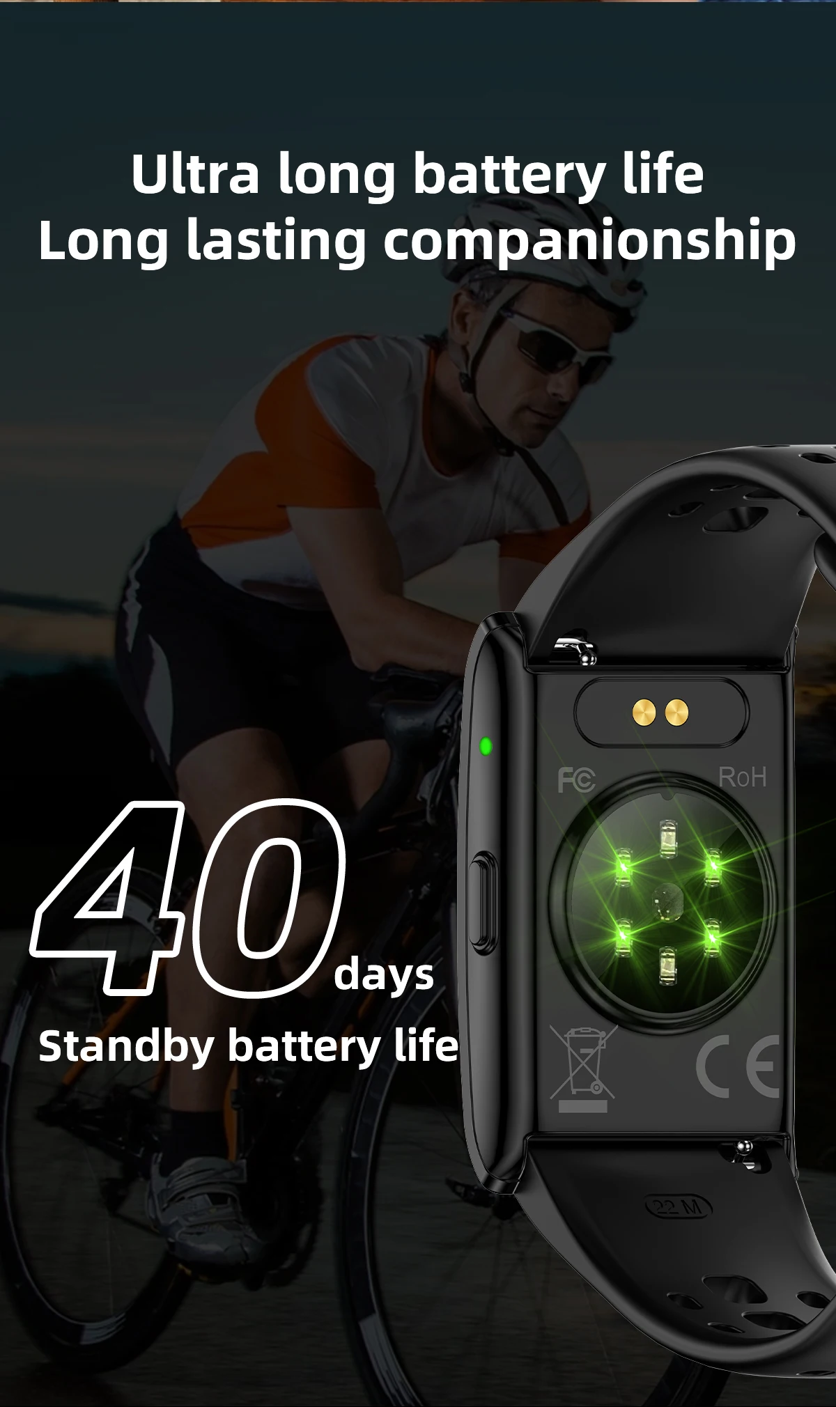 LIGE NO Screen Smart Wristbands With Heart Rate Sleep AI Health Monitor Report Smart Bracelet Incoming Call Notification Watches