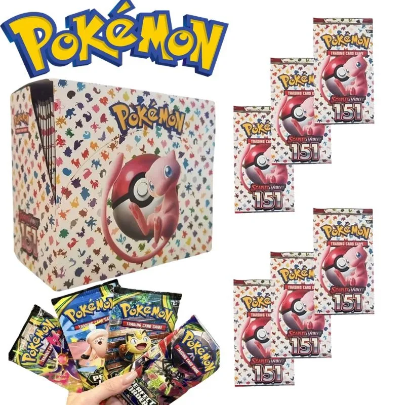 360Pcs TCG Scarlet & Violet 151 Booster Bundle Gift English Edition Trading Cards Anime Collection Card Toy Gift