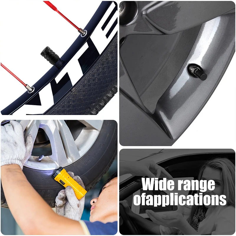 4pcs Universal Car Wheel Tire Valve Stem Caps Dust Covers Aluminum Tire Wheel Stem Air Valve Cap Car Accessories