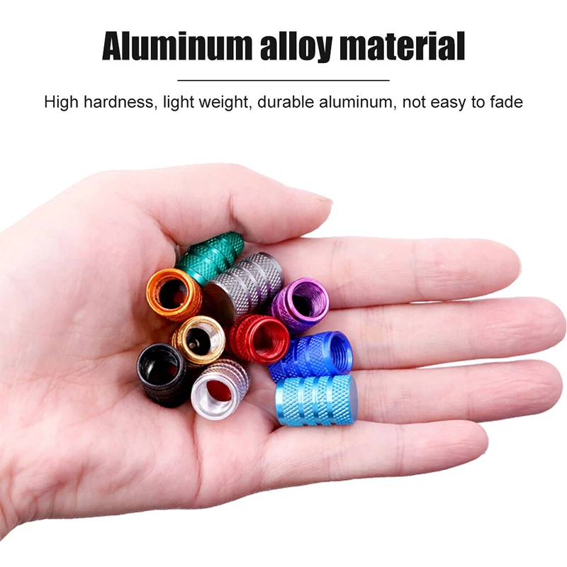 4pcs Universal Car Wheel Tire Valve Stem Caps Dust Covers Aluminum Tire Wheel Stem Air Valve Cap Car Accessories