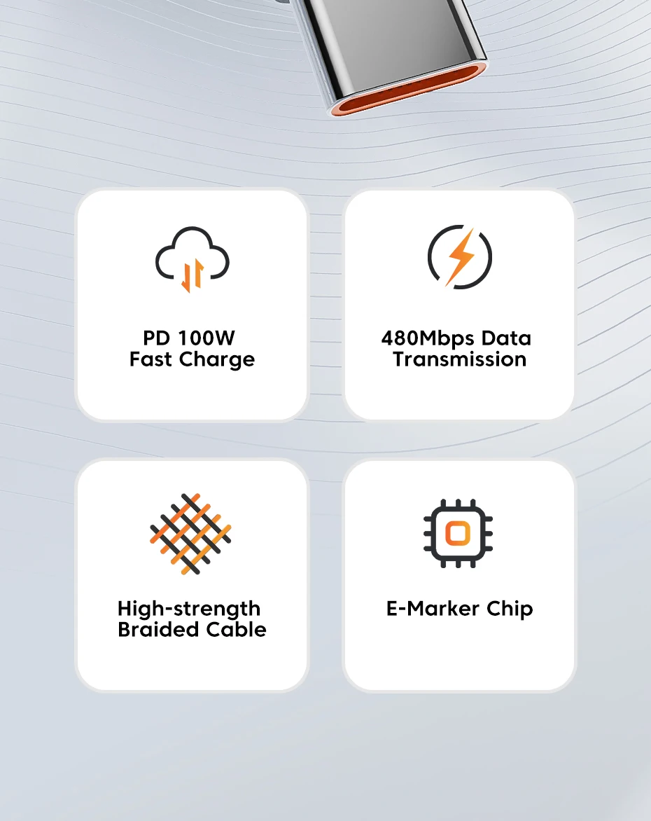 Toocki 100W USB C To Type C Cable PD3.0 Fast Charging Charger Cable Data Cord For Macbook Huawei Xiaomi POCO Samsung USB-C Cable