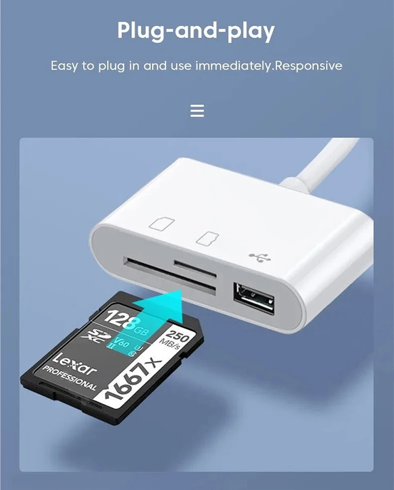 Type c Adapter TF CF sD Memory Card Reader OTG Writer Compact FlashUsB-C for lPad Pro Huawei Macbook samsung Xiaomi cardreader