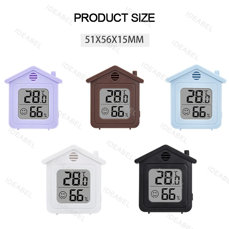 LCD Digital Thermometer Hygrometer Indoor Room Electronic Temperature Humidity Meter Sensor Gauge Weather Station For Home 