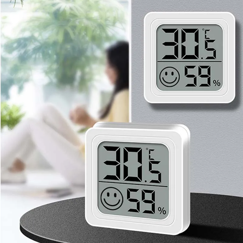 LCD Digital Thermometer Hygrometer Indoor Room Electronic Temperature Humidity Meter Sensor Gauge Weather Station For Home 