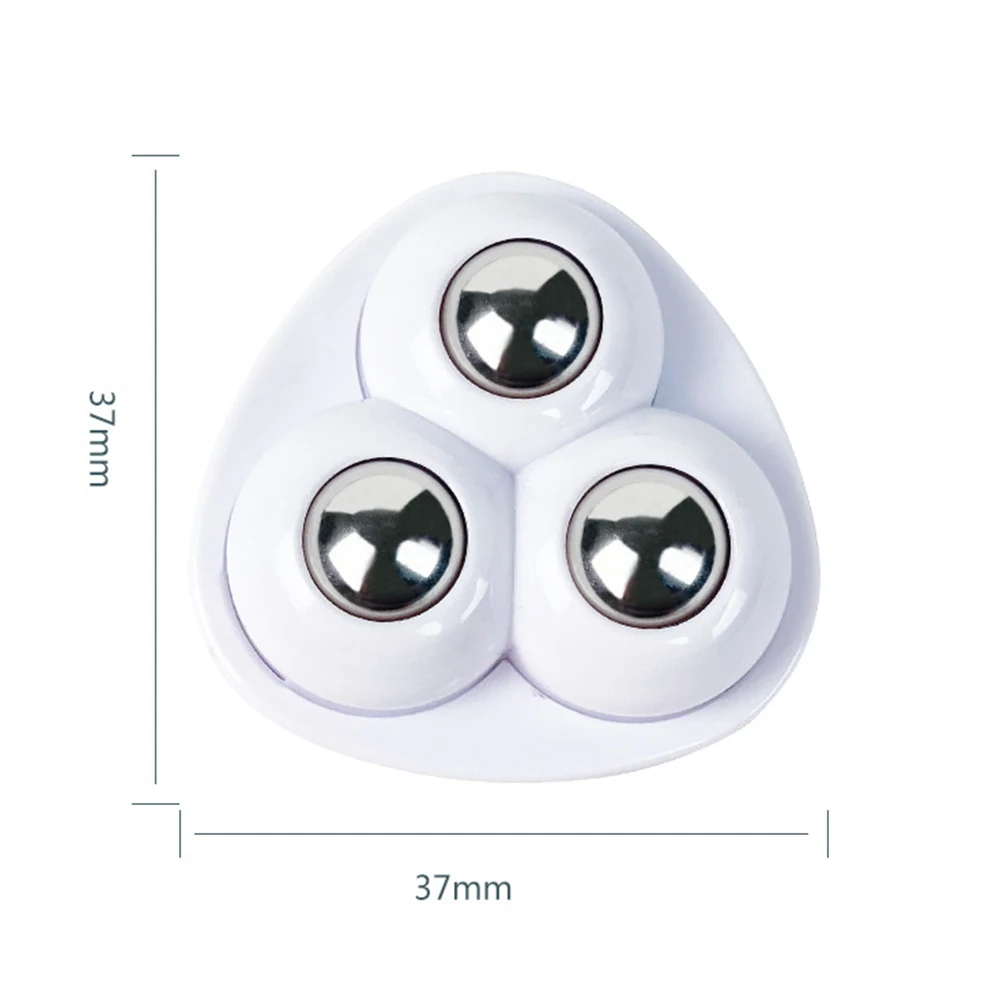 4pcs Paste Universal Wheel No Noise Self Adhesive Universal Pulley Rotating Wheels for Trash Can Bottom Kitchen Small Appliances
