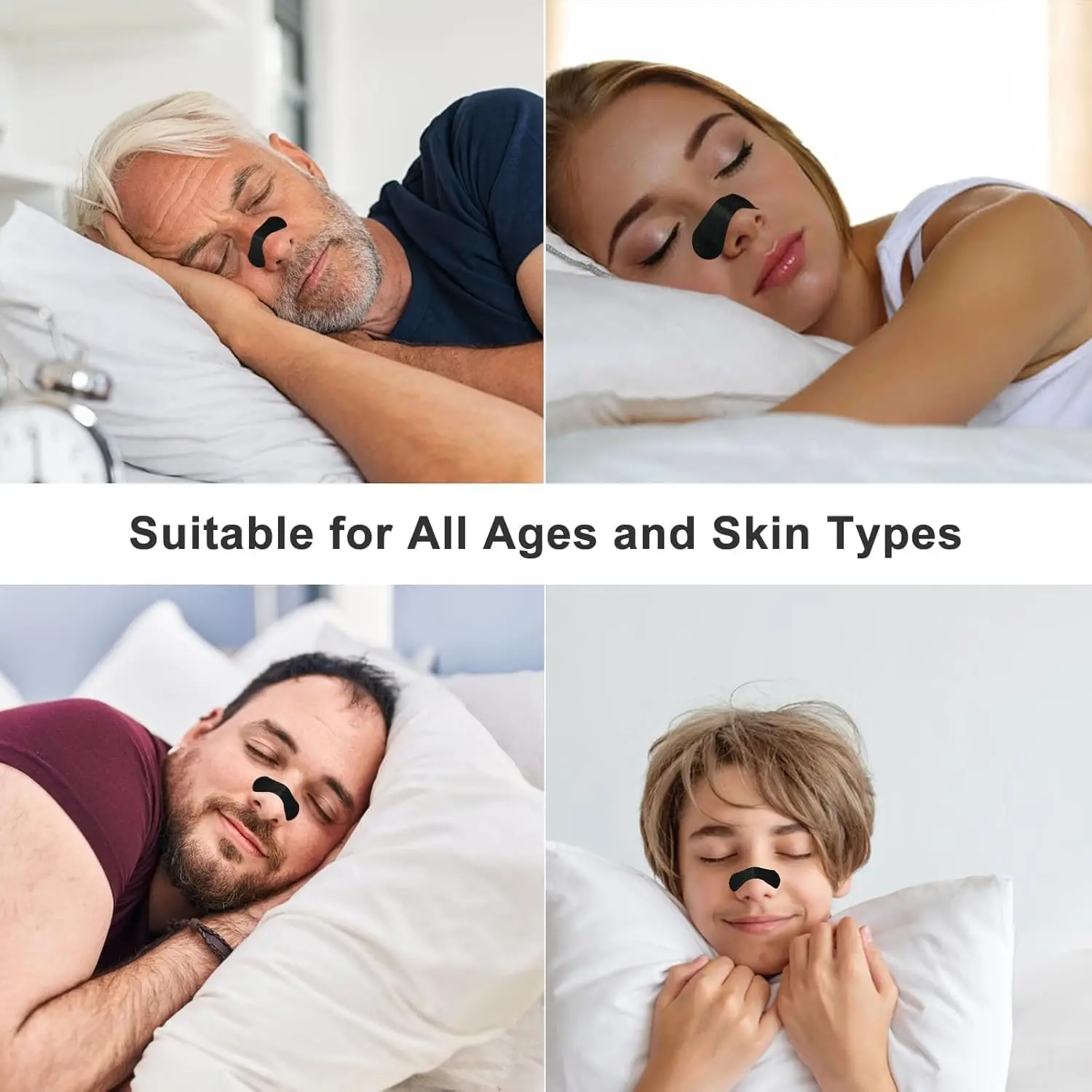 Anti Snoring Nose Strips for Breathing Correction Physical Expansion Breathable Nasal Patch Better Sleep Anti-Snoring Nasal Stri