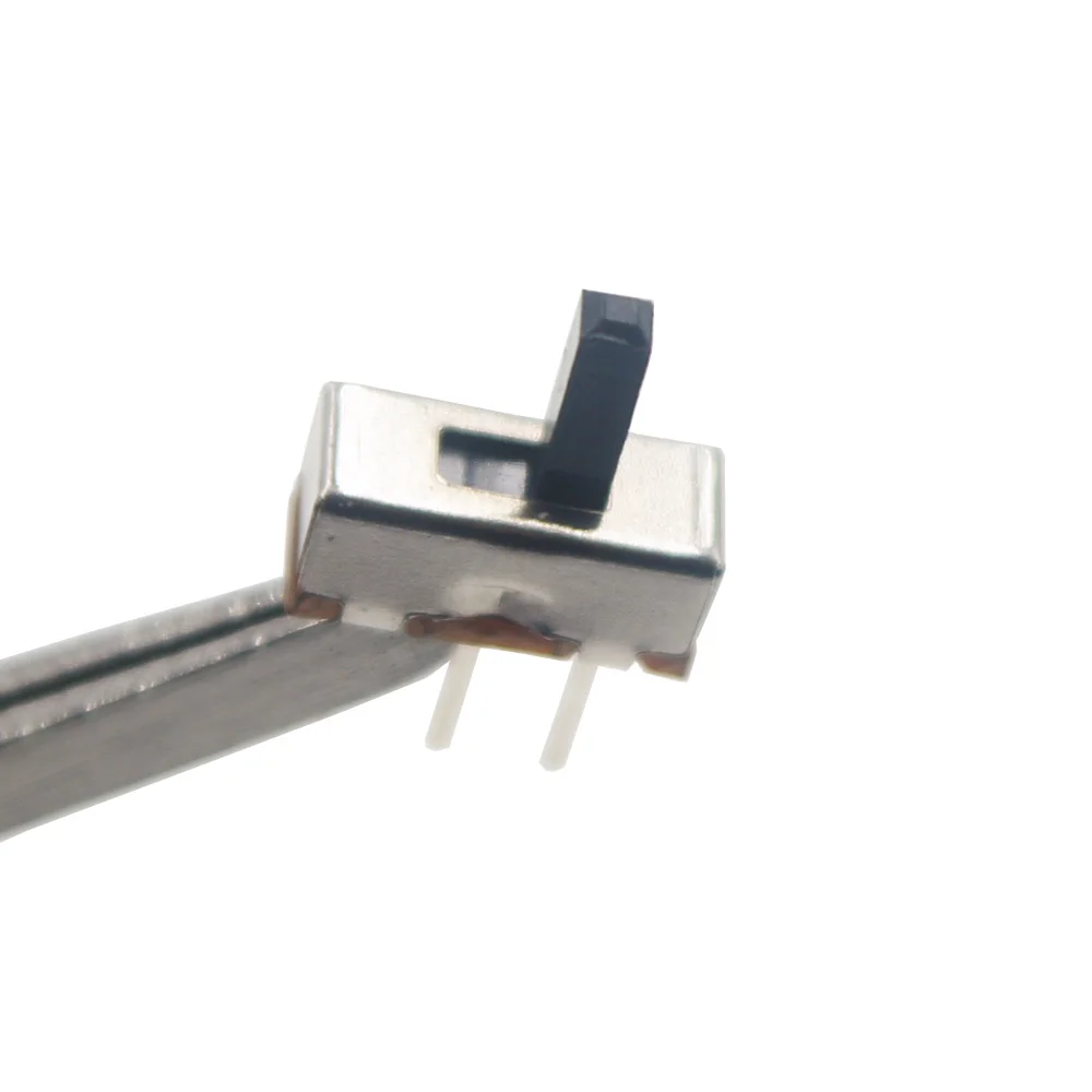 20Pcs SS12D00 Interruptor On-Off Mini Slide Switch 3pin 1P2T 2 Position High Quality Toggle Switch Handle Length:3MM/4MM/5MM/6MM