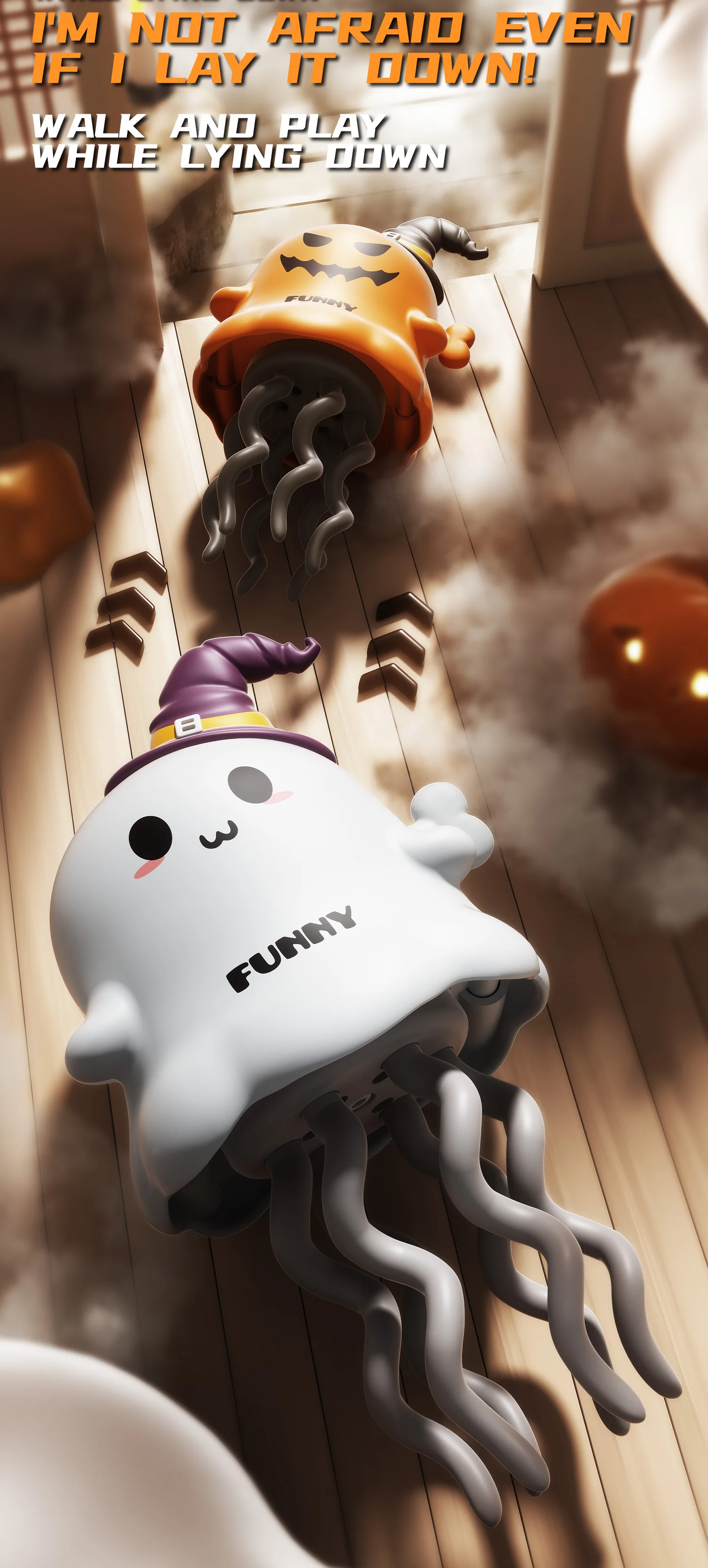 Dancing Ghosts&Dancing Corn Kids Clockwork Pet Toys Cartoon Interactive Baby Crawling Toys Dance Toys Halloween Christmas Gifts
