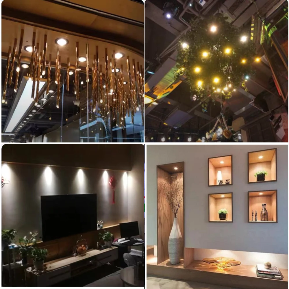1W Mini Spotlight IP65 15mm Recessed Spot Leds Lights 12V Ceiling Downlight Stair Cabinet Spots Lamp with Transformer
