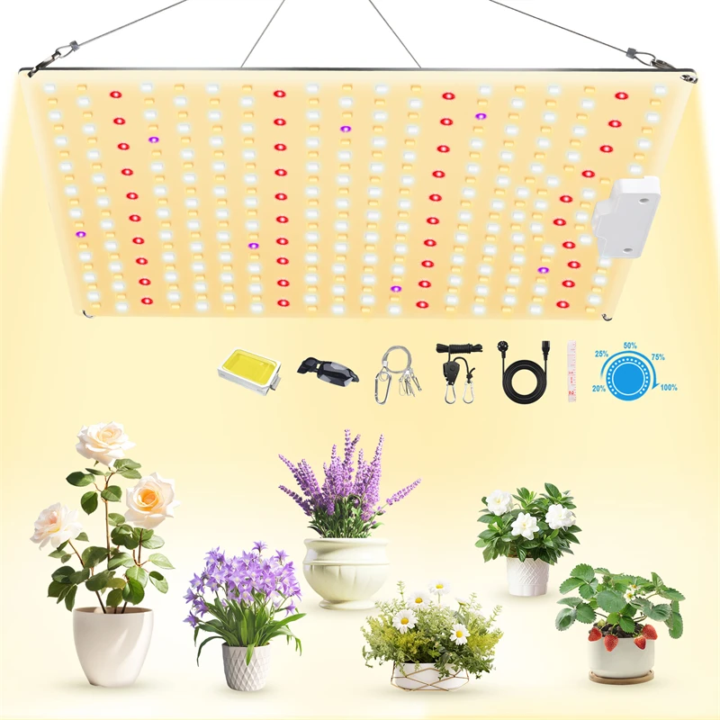 LED Grow Light 500W 600W 800W 1000W Diode Full Spectrum Silent Quantum Board Used for Greenhouse Tent Hydroponic Plant