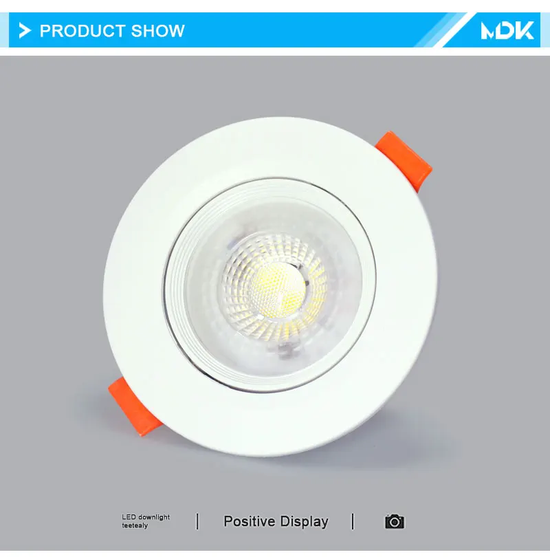 Embedded LED Downlight Angle Adjustable Ceiling Light Spotlights 3W 5W 7W 9W 12W Rotating AC220V 110V Indoor Lighting